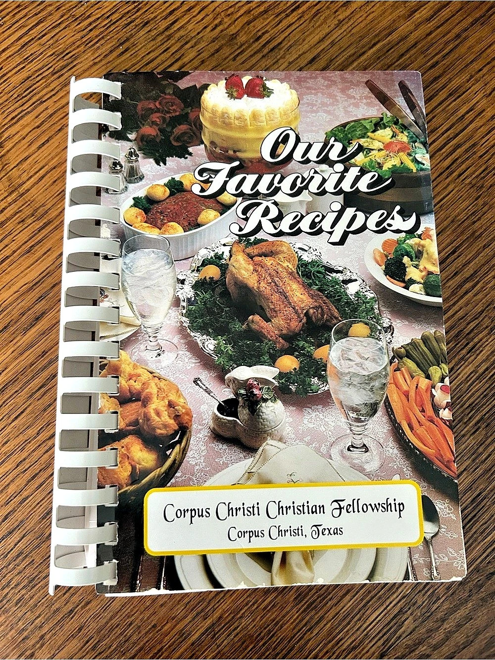 Our Favorite Recipes Spiral Bound Cookbook Red & Green